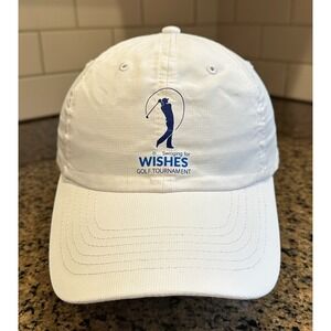 Swinging for Wishes Imperial Golf Hat White Adjustable Cap Tournament